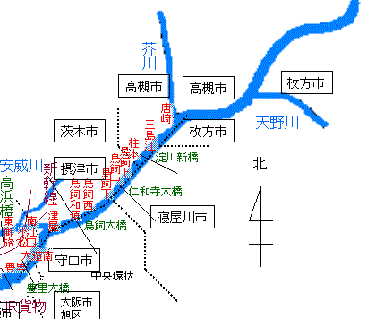 淀川マップ